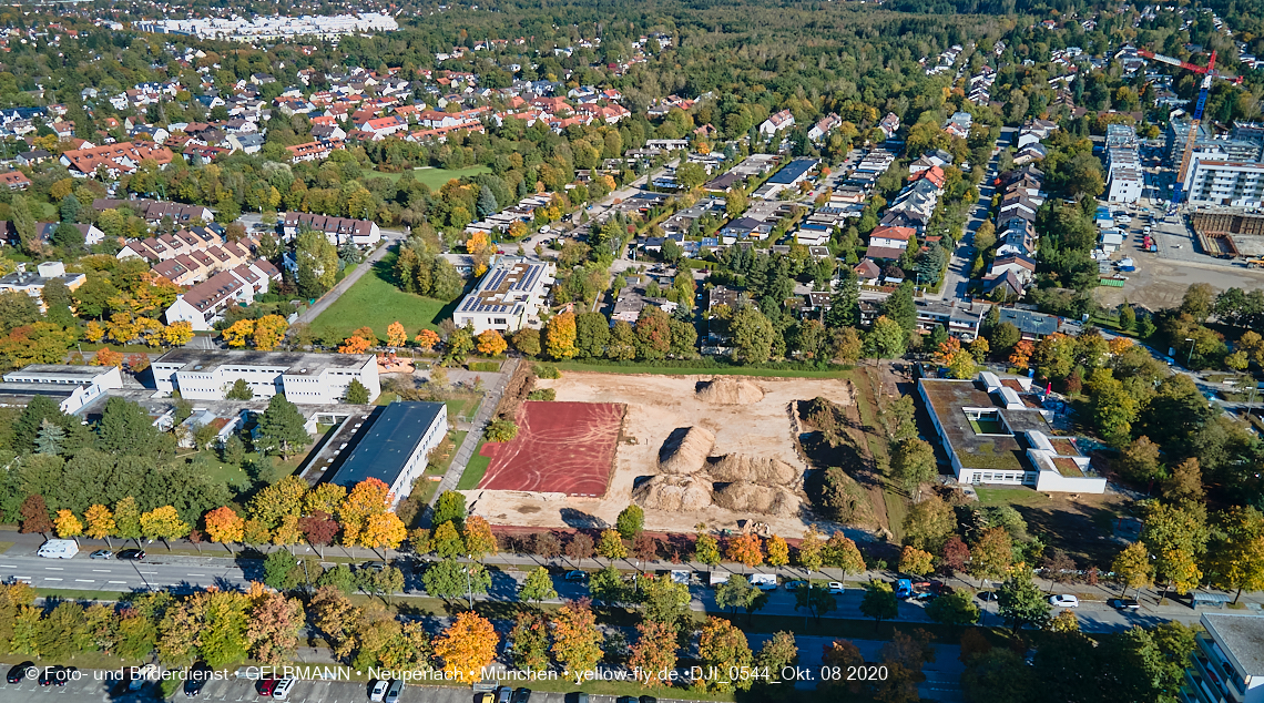 08.10.2020 - Baustelle zur Grundschule am Karl-Marx-Ring in Neuperlach